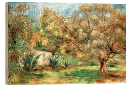 Quadro de madeira Olive garden