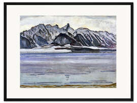 Gerahmter Kunstdruck Stockhornkette im Winter