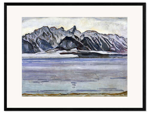 Gerahmter Kunstdruck Stockhornkette im Winter