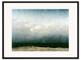Gerahmter Kunstdruck Der Mönch am Meer