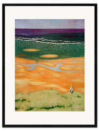 Gerahmter Kunstdruck Flut bei Houlgate