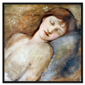 Gerahmter Kunstdruck Schlafende Prinzessin