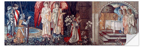 Selvklebende plakat The Achievement of the Grail (Tapestry)