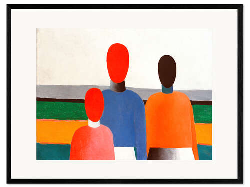 Framed art print Three female figures