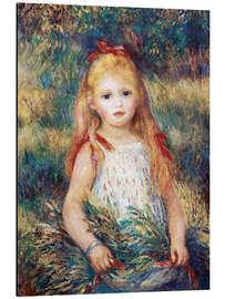 Magnettafel Mädchen im Garten