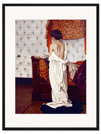 Gerahmter Kunstdruck Beim Ankleiden