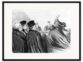 Gerahmter Kunstdruck ..redet wie Demosthenes