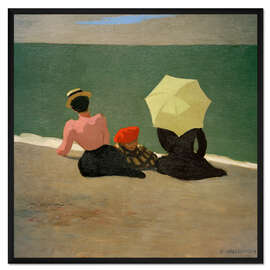 Gerahmter Kunstdruck Am Strand