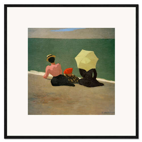 Framed art print At the beach