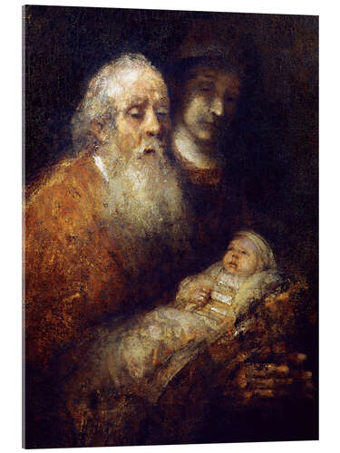 Acrylic print Simeon w.Christ Child