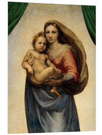 Foam board print Sistine Madonna