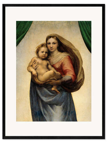 Kehystetty taidepainatus Sistine Madonna