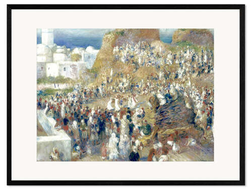 Ingelijste kunstdruk La Mosquée, fête arabe
