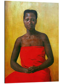 Magnettafel Sitzende Frau