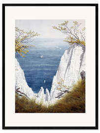 Framed art print Chalk Cliffs on Rügen Island