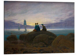 Magnettafel Mondaufgang am Meer