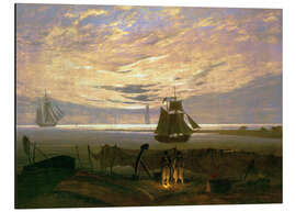 Magnettafel Abend am Ostseestrand