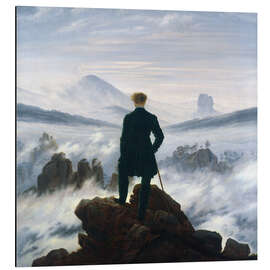 Magnettafel Der Wanderer über dem Nebelmeer