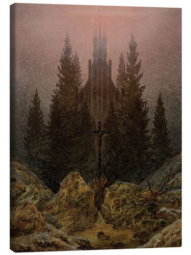 Canvas print Crucifix in Forest