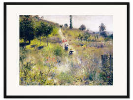 Gerahmter Kunstdruck Weg in hohem Gras