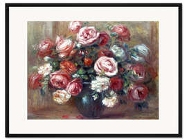 Gerahmter Kunstdruck Rosenstillleben