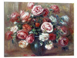 Tableau en plexi-alu Nature morte au bouquet de rose