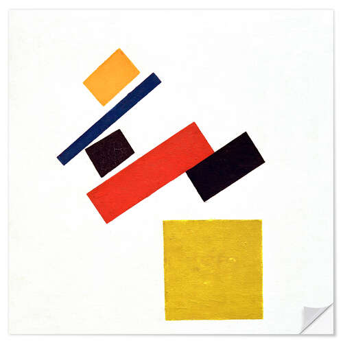 Selvklebende plakat Suprematism, 1915