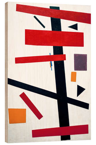 Wood print Suprematism No. 50