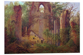 Foam board print Abbey ruin Eldena