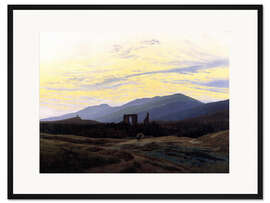 Gerahmter Kunstdruck Ruine Eldena