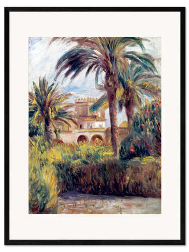 Gerahmter Kunstdruck Botanischer Garten in Algier