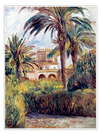 Tableau  Le Jardin d&#039;essai à Alger - Pierre-Auguste Renoir