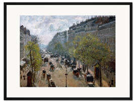 Gerahmter Kunstdruck Boulevard Montmartre, Frühling