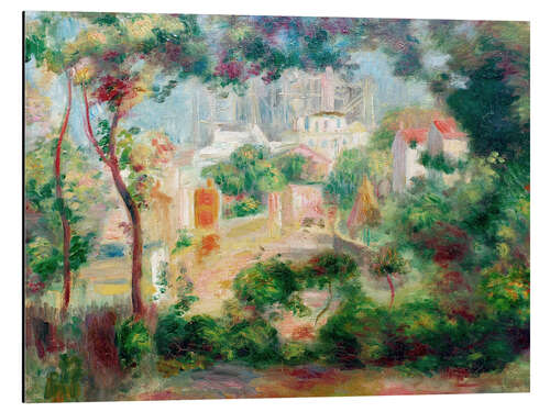 Aluminium print Gardens of Montmartre