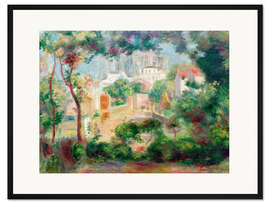 Gerahmter Kunstdruck Gärten von Montmartre