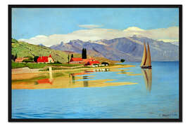 Gerahmter Kunstdruck Der Hafen von Pully