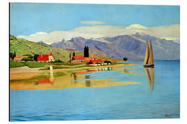 Magnettafel Der Hafen von Pully