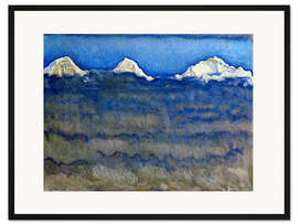 Gerahmter Kunstdruck Eiger, Mönch und Jungfrau