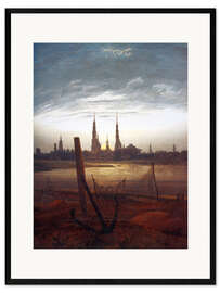 Framed art print City at Moonrise