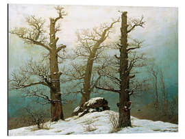 Magnettafel Hünengrab im Schnee