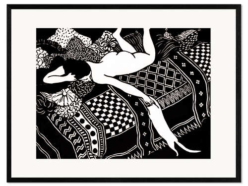 Framed art print Woodcut