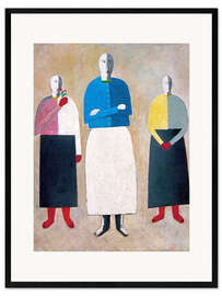 Impresión de arte enmarcada Three Girls