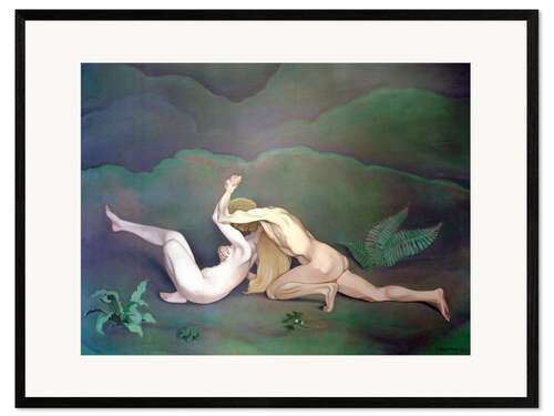 Impression artistique encadrée Homme et femme