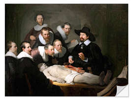 Muursticker De anatomische les van Dr. Nicolaes Tulp