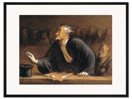 Gerahmter Kunstdruck Der fähige Verteidiger