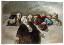 Holzbild Der Verteidiger