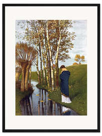 Gerahmter Kunstdruck Herbstgedanken