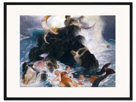 Gerahmter Kunstdruck Spiel der Najaden