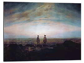 Aluminium print Two men at the sea