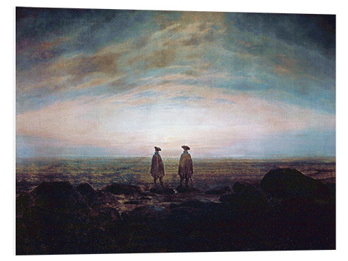 Foam board print Two men at the sea